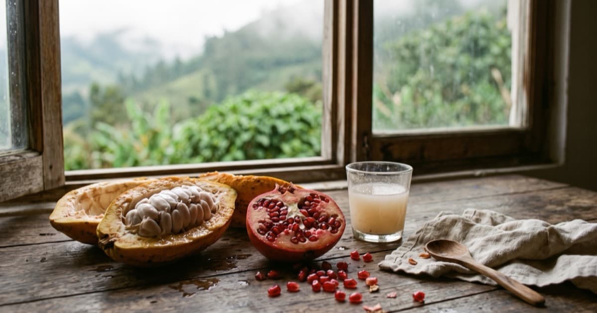 Ce que contient le jus de mucilage de cacao : les valeurs mesurées